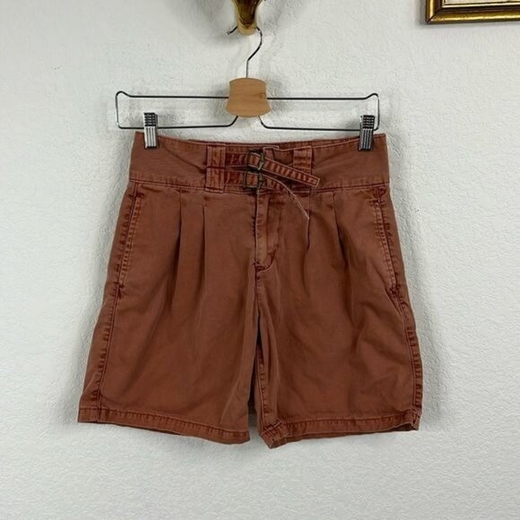 Levi's Strauss & Co High Waisted Belted Shorts - Picture 1 of 10